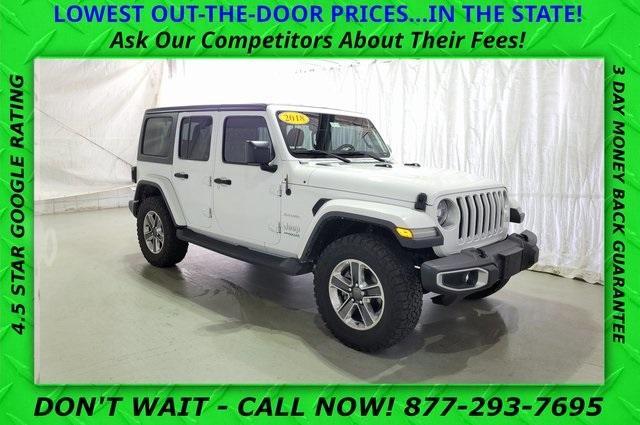used 2018 Jeep Wrangler Unlimited car, priced at $26,599