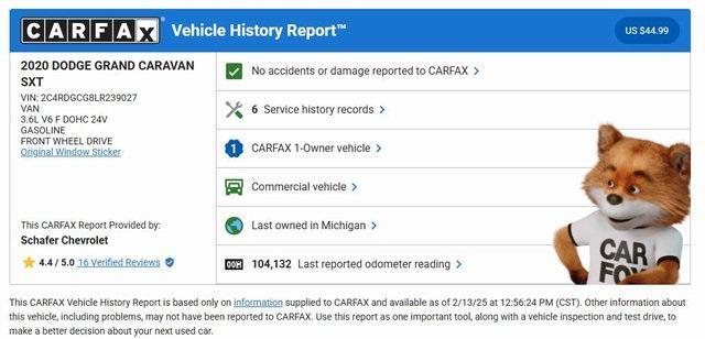 used 2020 Dodge Grand Caravan car, priced at $13,000