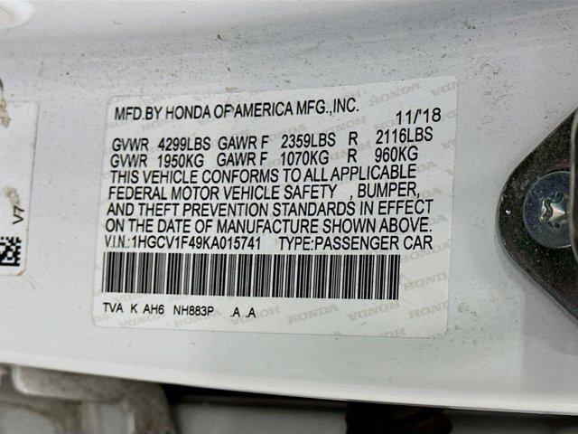 used 2019 Honda Accord car, priced at $20,496