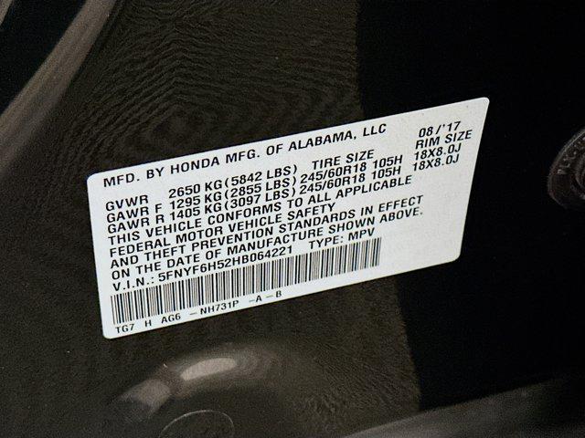 used 2017 Honda Pilot car, priced at $20,599