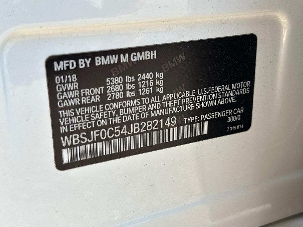 used 2018 BMW M5 car, priced at $46,481