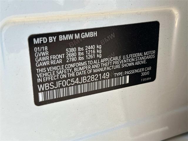 used 2018 BMW M5 car, priced at $46,500