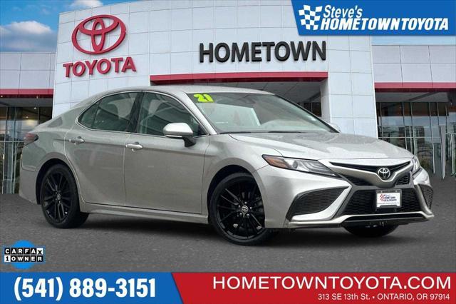 used 2021 Toyota Camry car, priced at $29,400