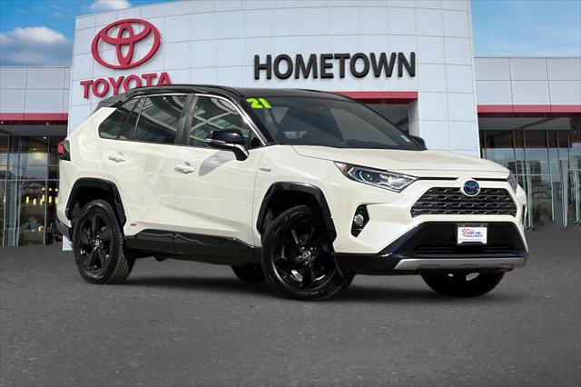 used 2021 Toyota RAV4 Hybrid car, priced at $34,400