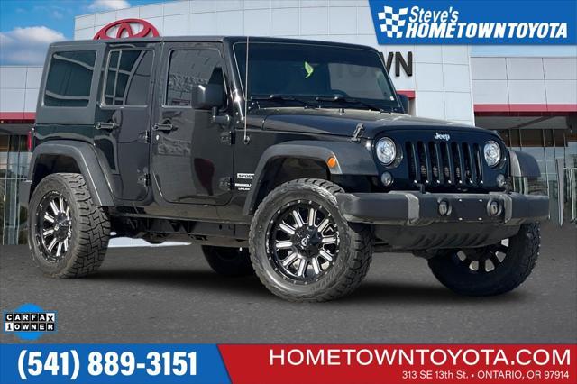 used 2018 Jeep Wrangler JK Unlimited car, priced at $24,500