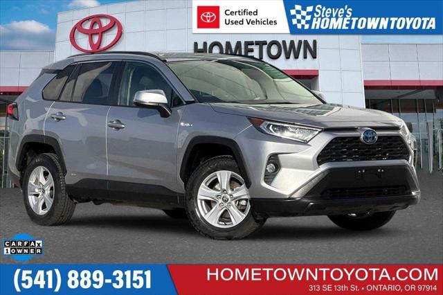 used 2021 Toyota RAV4 Hybrid car, priced at $30,000