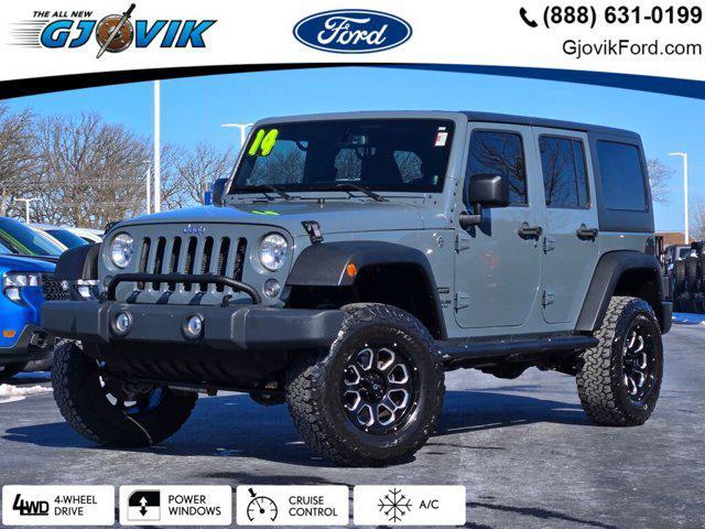 used 2014 Jeep Wrangler Unlimited car, priced at $14,874