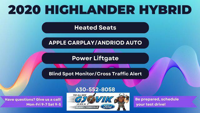 used 2020 Toyota Highlander Hybrid car, priced at $35,627