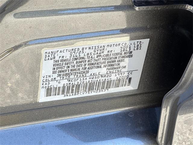 new 2025 Nissan Sentra car, priced at $19,111