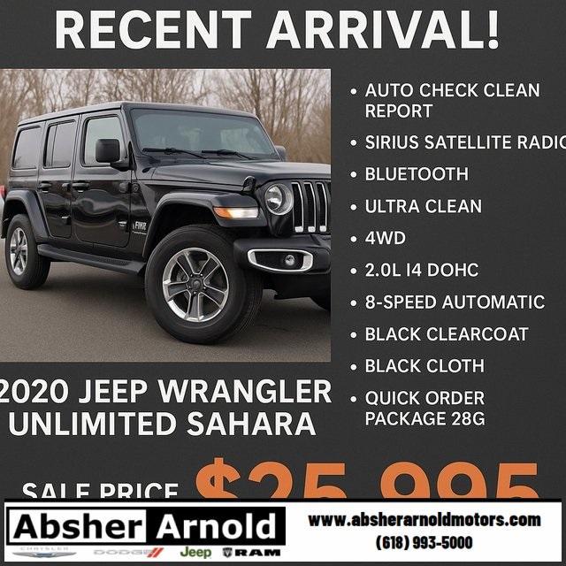 used 2020 Jeep Wrangler Unlimited car, priced at $25,995