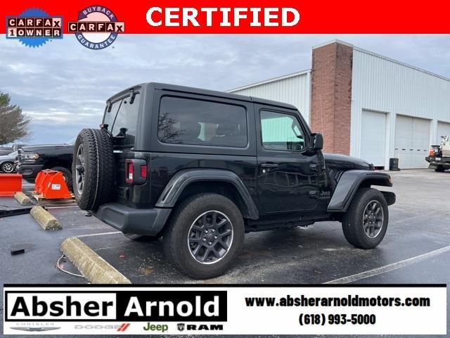 used 2021 Jeep Wrangler car, priced at $30,500