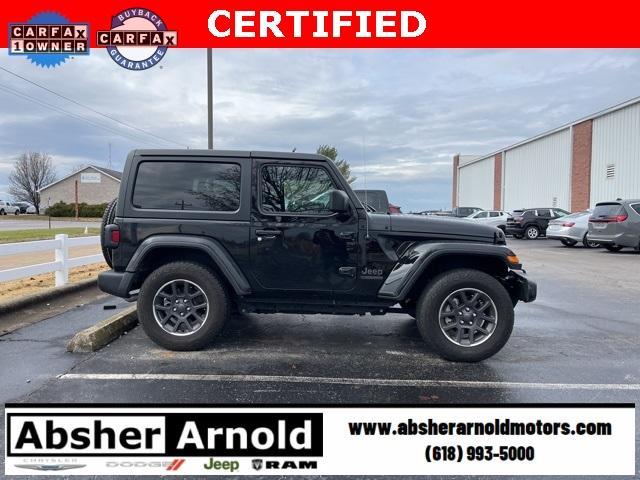 used 2021 Jeep Wrangler car, priced at $30,500