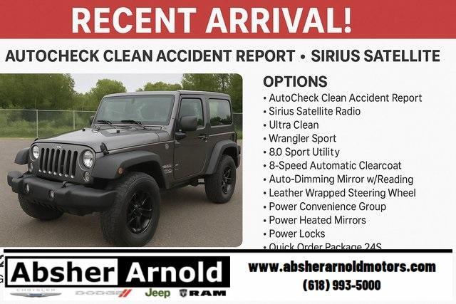 used 2017 Jeep Wrangler car, priced at $19,200