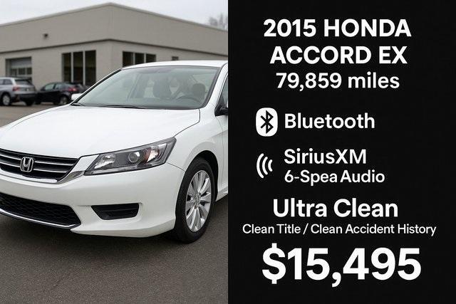 used 2015 Honda Accord car, priced at $15,495