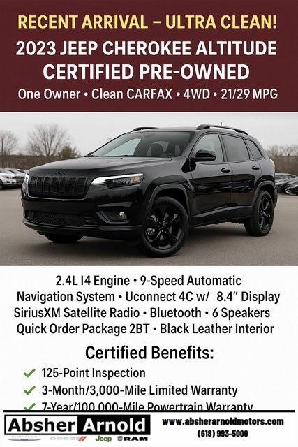 used 2023 Jeep Cherokee car, priced at $21,995