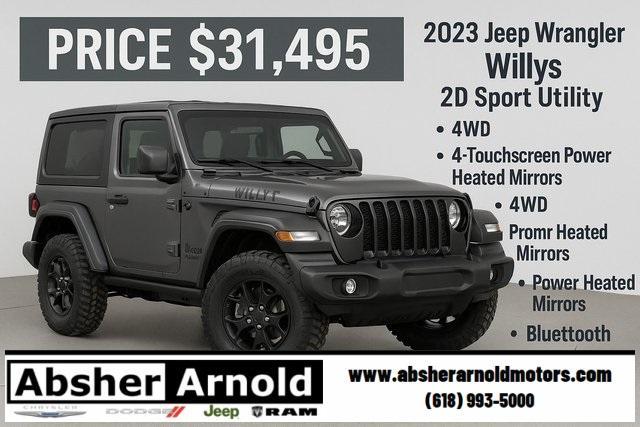used 2023 Jeep Wrangler car, priced at $31,495