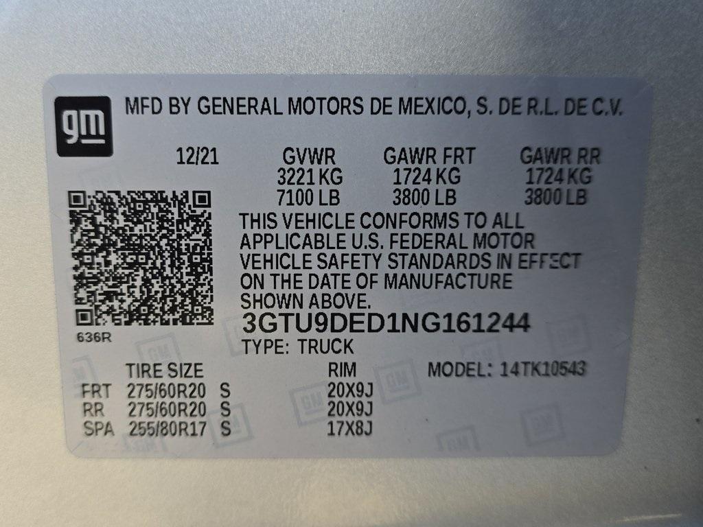 used 2022 GMC Sierra 1500 Limited car, priced at $42,903