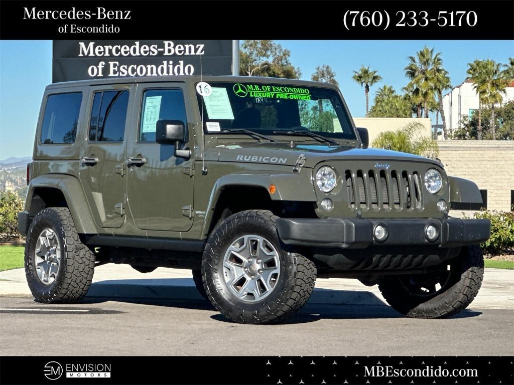 used 2016 Jeep Wrangler Unlimited car, priced at $18,154