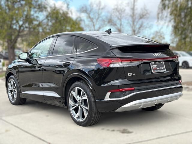 new 2025 Audi Q4 e-tron Sportback car, priced at $62,935