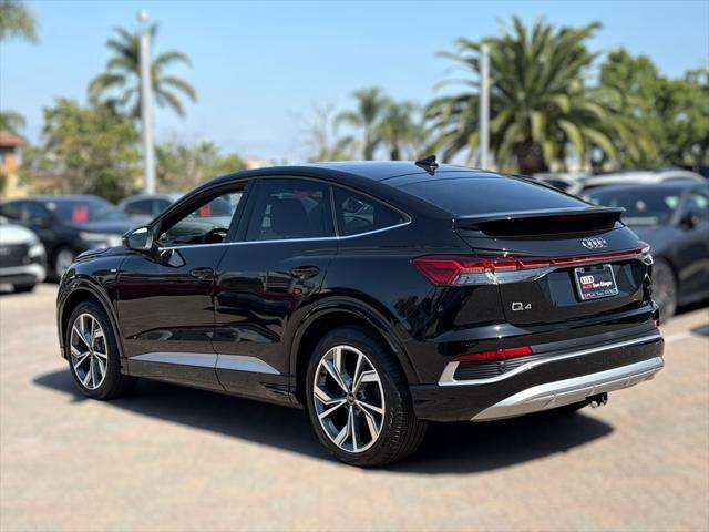 new 2025 Audi Q4 e-tron Sportback car, priced at $65,060