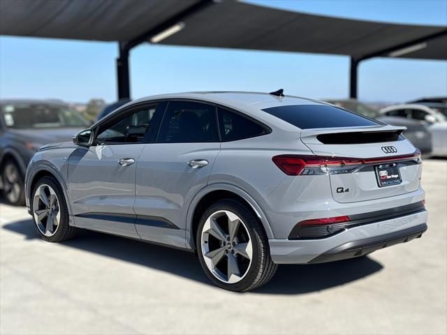 new 2025 Audi Q4 e-tron Sportback car, priced at $66,330