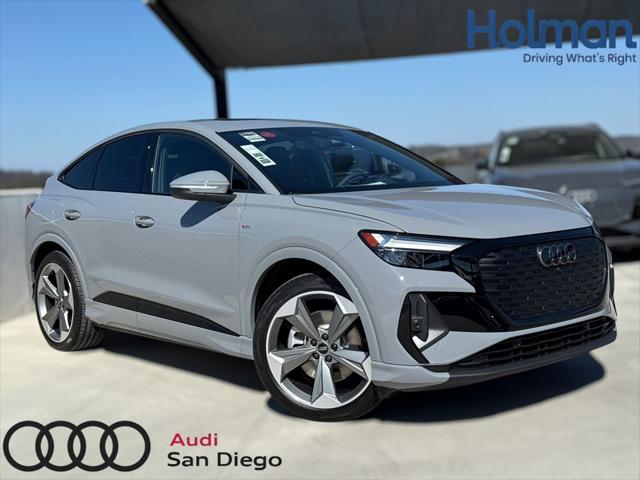 new 2025 Audi Q4 e-tron Sportback car, priced at $66,330