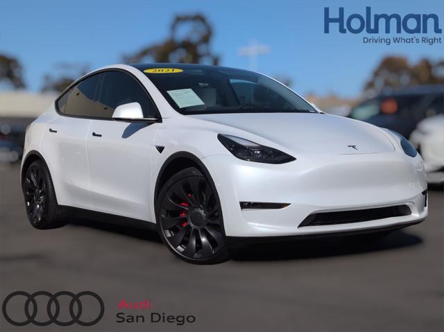 used 2021 Tesla Model Y car, priced at $27,945