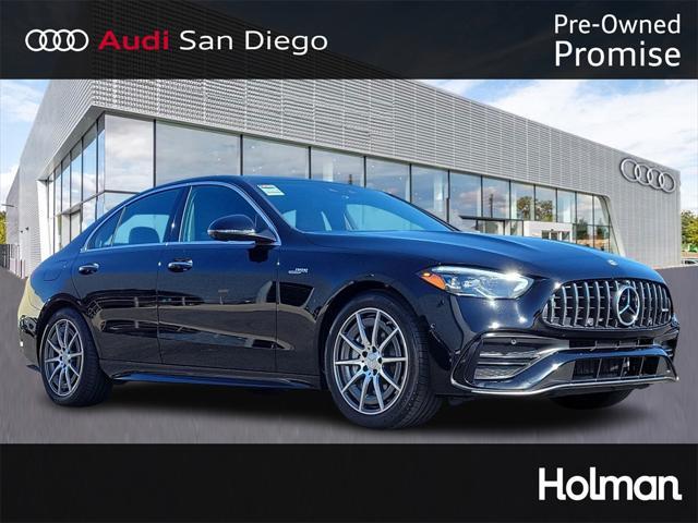 used 2024 Mercedes-Benz AMG C 43 car, priced at $54,999