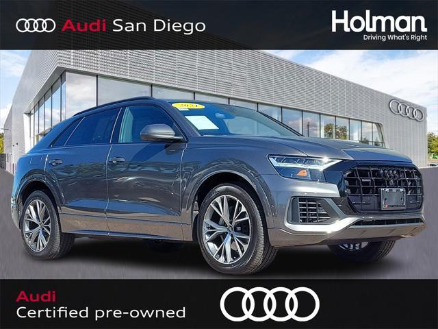 used 2021 Audi Q8 car, priced at $40,600