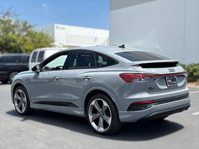 new 2025 Audi Q4 e-tron Sportback car, priced at $66,330