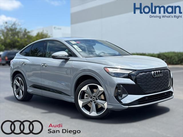 new 2025 Audi Q4 e-tron Sportback car, priced at $66,330