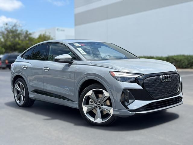 new 2025 Audi Q4 e-tron Sportback car, priced at $66,330