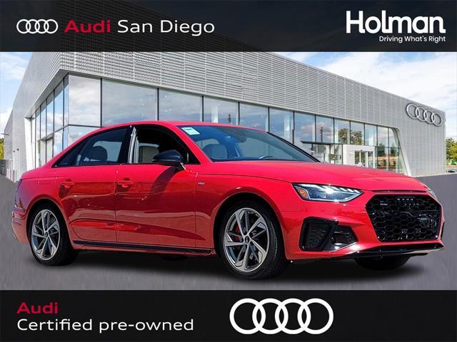 used 2024 Audi A4 car, priced at $37,900