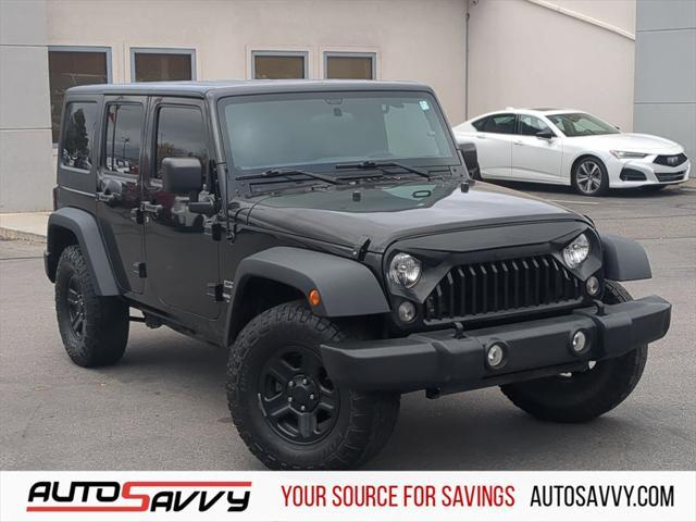 used 2015 Jeep Wrangler Unlimited car, priced at $16,300