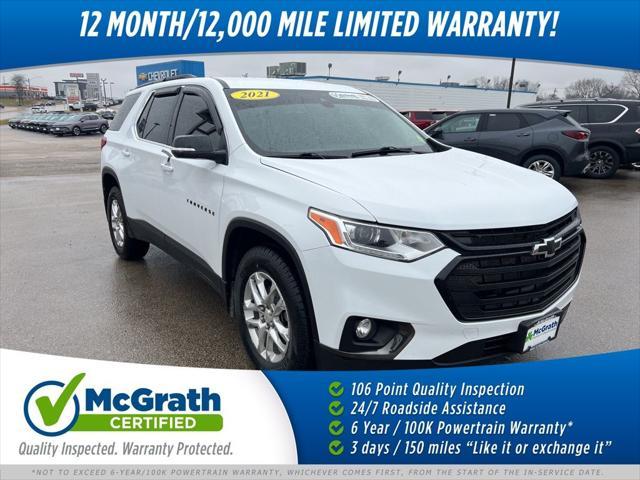 used 2021 Chevrolet Traverse car, priced at $29,661