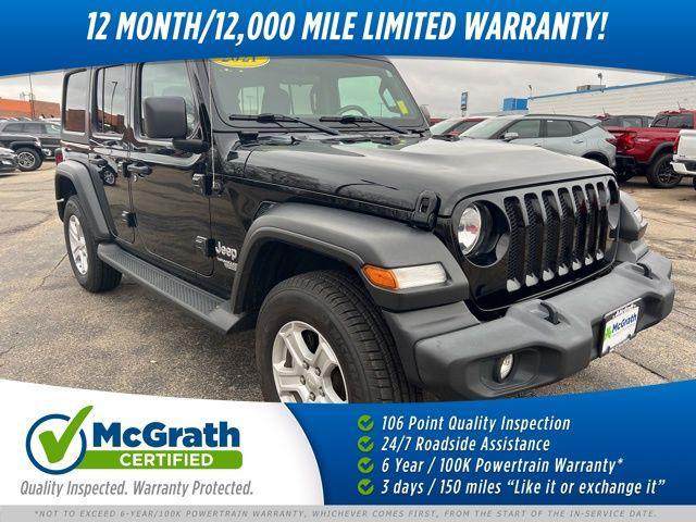 used 2021 Jeep Wrangler Unlimited car, priced at $31,103