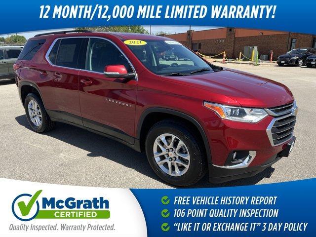used 2021 Chevrolet Traverse car, priced at $32,283