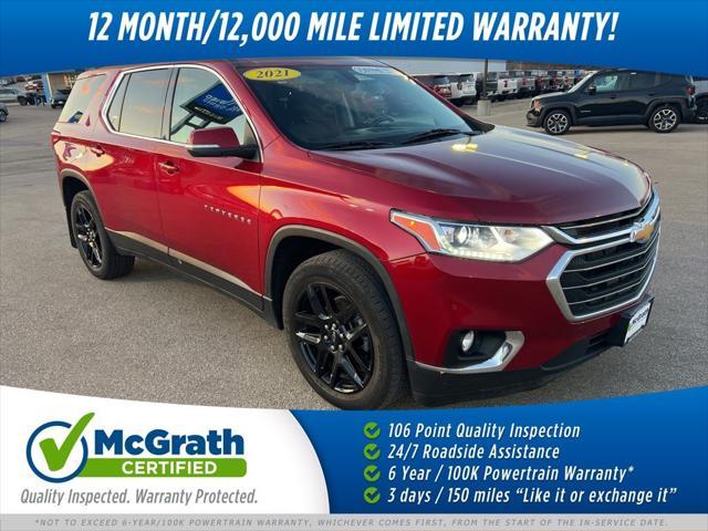 used 2021 Chevrolet Traverse car, priced at $26,300