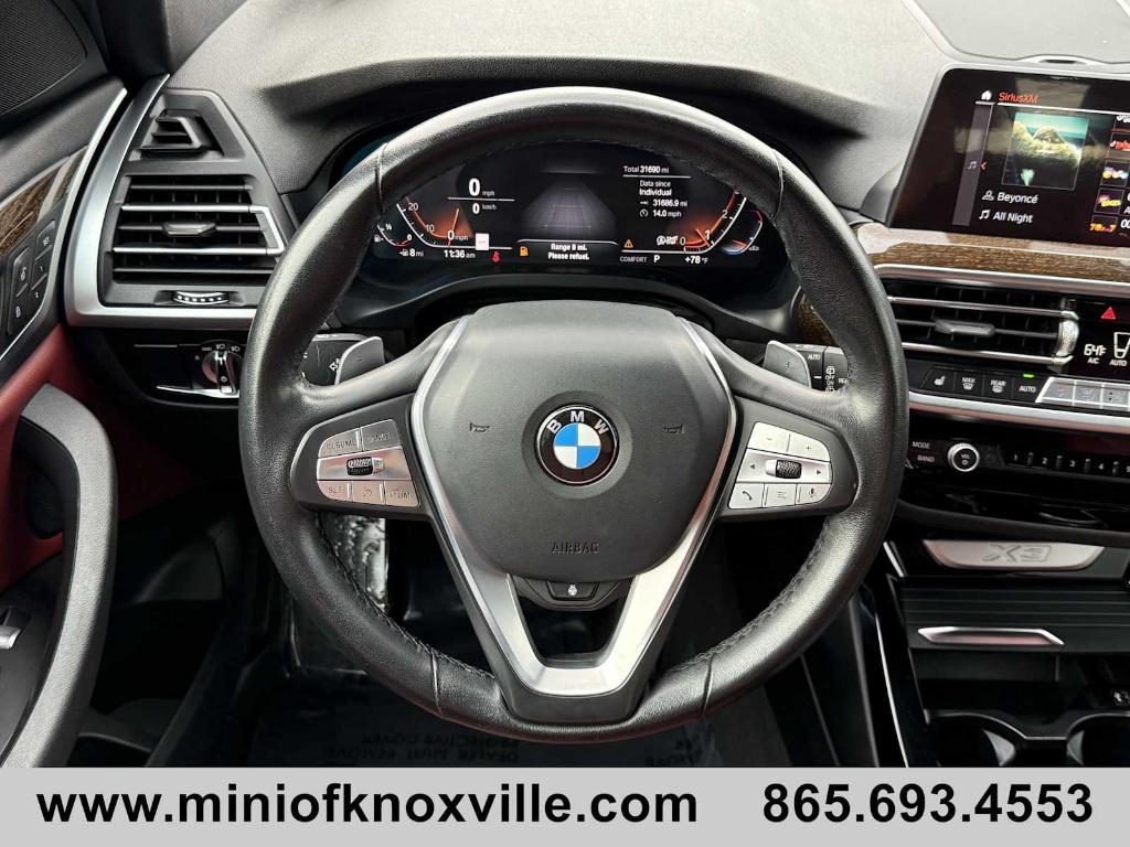 used 2022 BMW X3 car, priced at $34,901