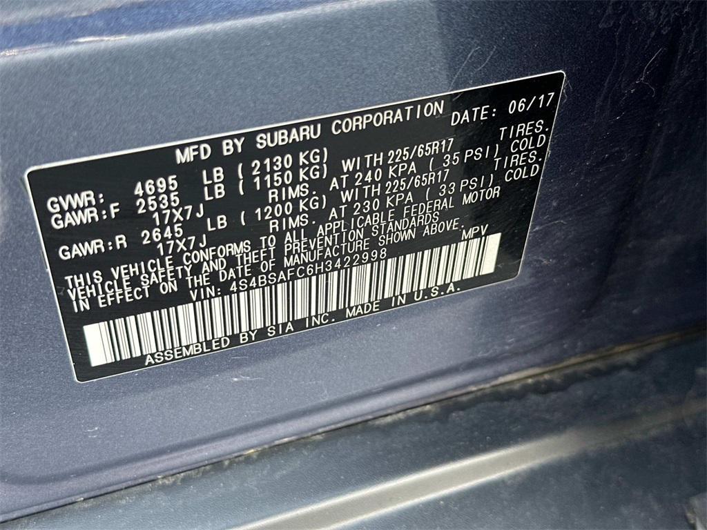 used 2017 Subaru Outback car, priced at $14,999