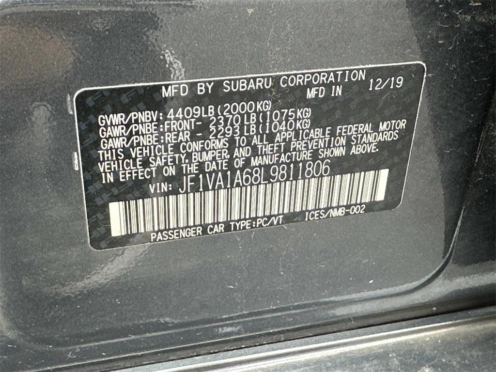 used 2020 Subaru WRX car, priced at $22,999