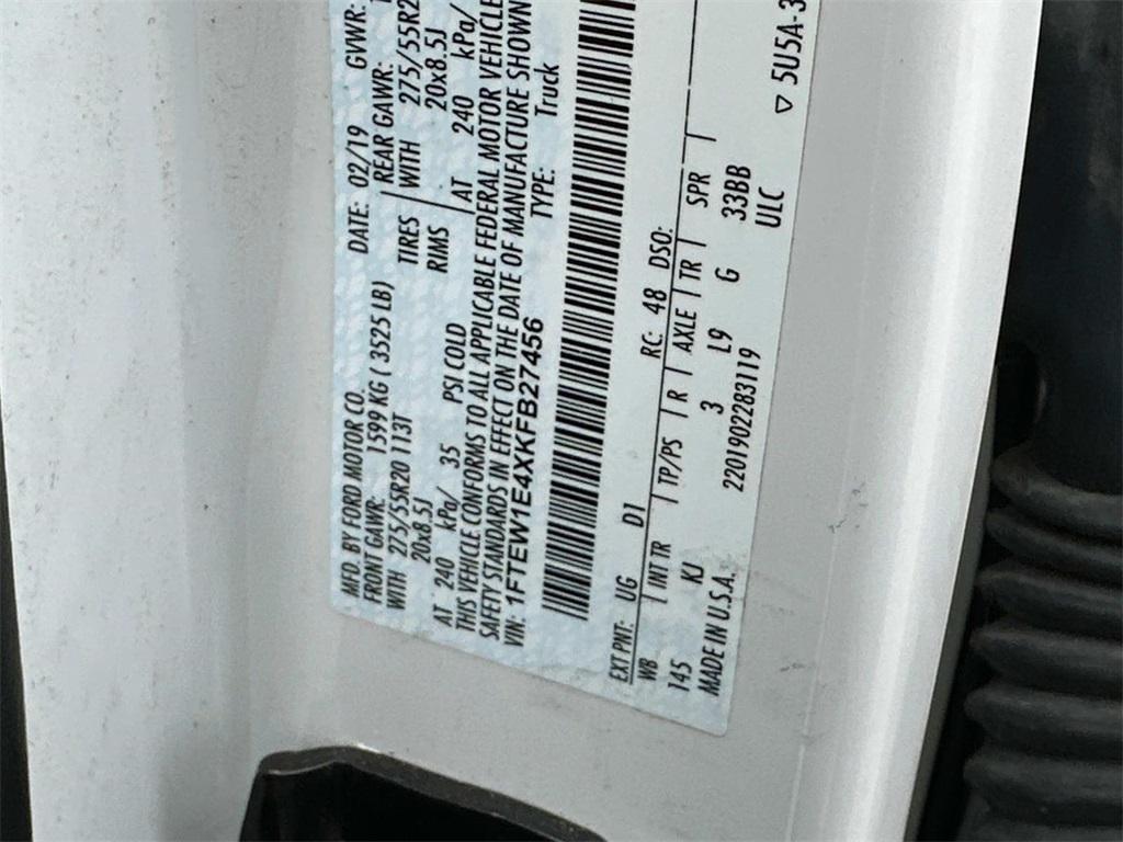 used 2019 Ford F-150 car, priced at $24,999