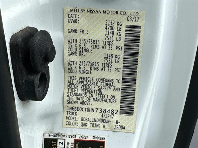 used 2017 Nissan Frontier car, priced at $13,100