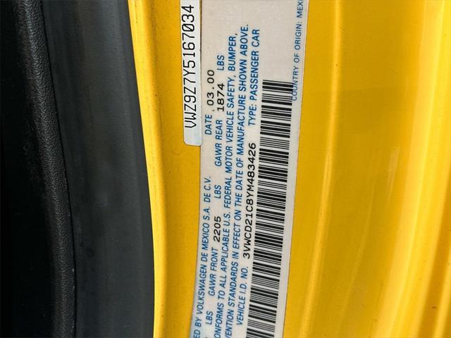 used 2000 Volkswagen New Beetle car, priced at $7,500