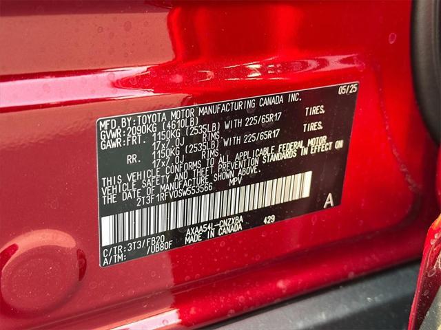 new 2025 Toyota RAV4 car, priced at $32,495