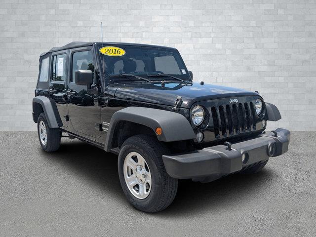 used 2016 Jeep Wrangler Unlimited car, priced at $18,591