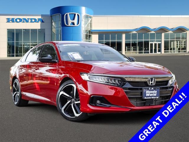 used 2021 Honda Accord car, priced at $24,791