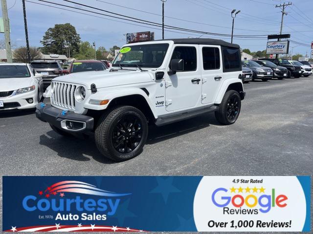 used 2022 Jeep Wrangler Unlimited 4xe car, priced at $36,688