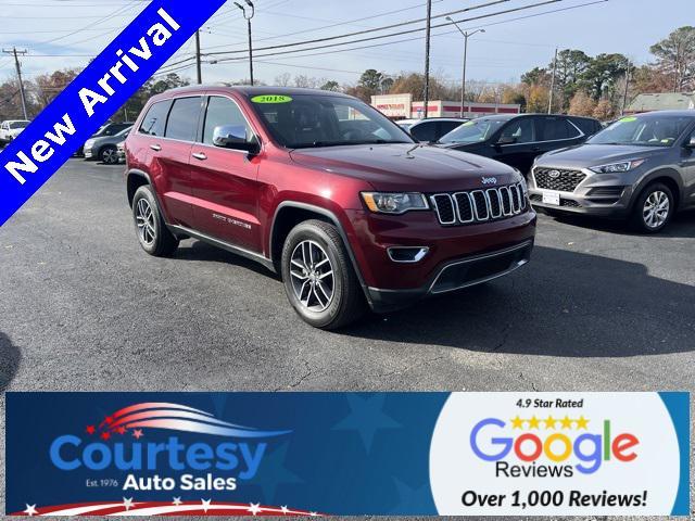 used 2018 Jeep Grand Cherokee car, priced at $18,000