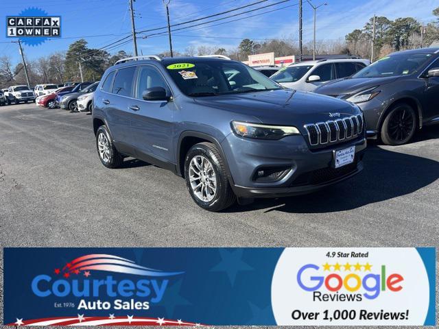 used 2021 Jeep Cherokee car, priced at $18,588